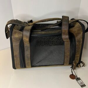Odin Leather Myra Dog Carrier BaOdin Leather Myra Dog Carrier Bag NWT 12 x 17"